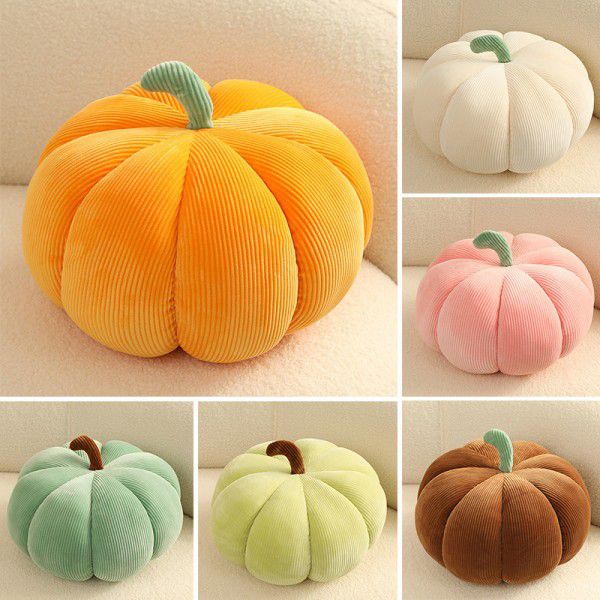 Ins Nordic Halloween Pumpkin Throwing Pillow Simulation Pumpkin Plush Doll Wholesale Creativity Network Red Pumpkin Cushion 