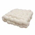 Nordic ins cashmere throw pillow square woven cushion cushion sofa back plush cushion decorative window cushion 