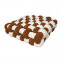 Nordic ins cashmere throw pillow square woven cushion cushion sofa back plush cushion decorative window cushion 