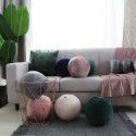 Original design ins net red ball velvet pillow Nordic luxury round cushion birthday gift 