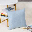 Nordic solid cotton linen pillow sofa cushion cover living room bedroom car office backrest multicolor modern simplicity 
