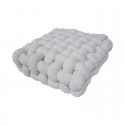 Nordic ins cashmere throw pillow square woven cushion cushion sofa back plush cushion decorative window cushion 