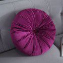 Autumn and winter Dutch velvet round thickened pillow Office waist against Nordic ins solid color bedside sofa Pumpkin pillow 