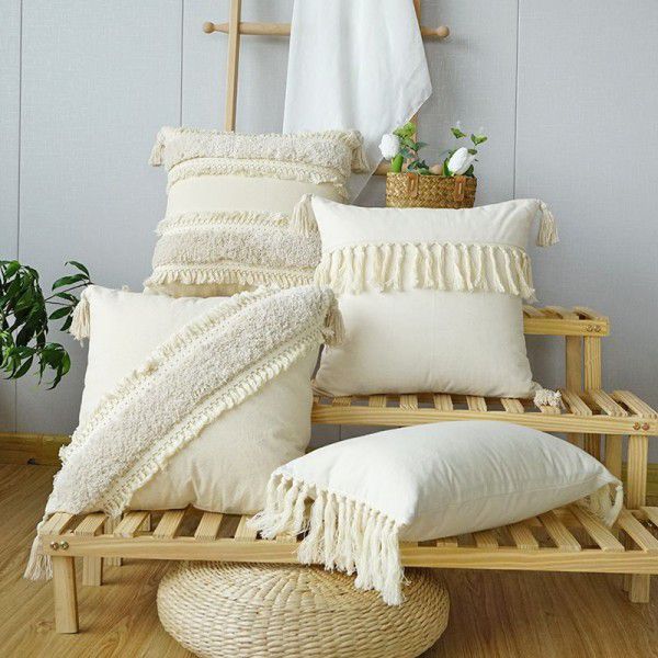 Bohemian Ethnic Style Pillow Case Home stay Tufted Pillow Case Car Waist Cushion Living Room Sofa Pillow Wholesale 