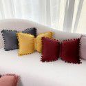 Ins Solid Swan Fluff Ball Bowknot Throw Pillow Girl Sweet Throw Pillow Cover Sofa Cushion can be dual-use 