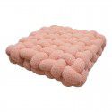 Nordic ins cashmere throw pillow square woven cushion cushion sofa back plush cushion decorative window cushion 