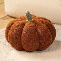 Pumpkin pillow cute female creative shaped sofa cushion Christmas round plush toy yellow cushion large 
