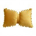 Ins Solid Swan Fluff Ball Bowknot Throw Pillow Girl Sweet Throw Pillow Cover Sofa Cushion can be dual-use 