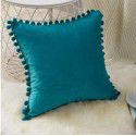 Nordic ins style pillowcase cross-border ball ball velvet solid color pillowcase office sofa pillow bedside cushion 