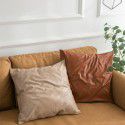 Soft imitation cow leather light luxury pillow cover leather texture waist pillow living room sofa science and technology cloth cushion imitation leather pillow 