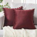 Nordic ins style pillowcase cross-border ball ball velvet solid color pillowcase office sofa pillow bedside cushion 