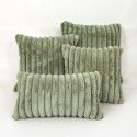 Wholesale simple rabbit hair stripe living room balcony sofa cushion bedroom bedding office lunch break pillow 