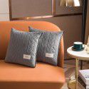 Velvet light luxury pillow, quilt dual-use thickened car office air conditioner, cushion sofa, nap pillow, pillow 
