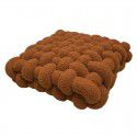 Nordic ins cashmere throw pillow square woven cushion cushion sofa back plush cushion decorative window cushion 