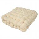 Nordic ins cashmere throw pillow square woven cushion cushion sofa back plush cushion decorative window cushion 