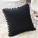 Nordic ins style pillowcase cross-border ball ball velvet solid color pillowcase office sofa pillow bedside cushion 