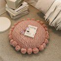 Ruijing ins wind net red knitting bedside sofa, living room, ball pillow, bedside cushion, Eni yarn 