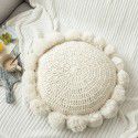 Yutujia Creative Round Ball Pillow Nordic Design Handmade Woolen Sofa Cushion Cushion Solid Color Cushion 