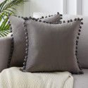 Nordic ins style pillowcase cross-border ball ball velvet solid color pillowcase office sofa pillow bedside cushion 
