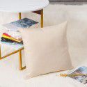 Nordic solid cotton linen pillow sofa cushion cover living room bedroom car office backrest multicolor modern simplicity 