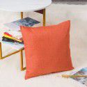 Nordic solid cotton linen pillow sofa cushion cover living room bedroom car office backrest multicolor modern simplicity 