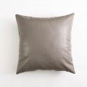 Soft imitation cow leather light luxury pillow cover leather texture waist pillow living room sofa science and technology cloth cushion imitation leather pillow 