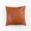Soft imitation cow leather light luxury pillow cover leather texture waist pillow living room sofa science and technology cloth cushion imitation leather pillow 