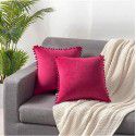 Nordic ins style pillowcase cross-border ball ball velvet solid color pillowcase office sofa pillow bedside cushion 