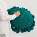 Ruijing ins wind net red knitting bedside sofa, living room, ball pillow, bedside cushion, Eni yarn 