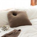 Meimo Color Palette Shaped Throw Pillow Granular Woolen Cushion in Autumn and Winter Tatami Float Window Multi color Soft 