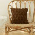 Wholesale special embroidered geometric diamond block plush pillowcase Simple solid color Nordic style household pillowcase 
