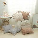 Wholesale special embroidered geometric diamond block plush pillowcase Simple solid color Nordic style household pillowcase 