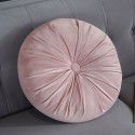 Autumn and winter Dutch velvet round thickened pillow Office waist against Nordic ins solid color bedside sofa Pumpkin pillow 