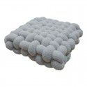 Nordic ins cashmere throw pillow square woven cushion cushion sofa back plush cushion decorative window cushion 