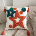Nordic ins bohemian tufted five pointed star pillow popular home stay sofa bedside cushion office waist pillow 