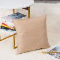Nordic solid cotton linen pillow sofa cushion cover living room bedroom car office backrest multicolor modern simplicity 