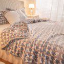 Autumn and winter flannel blanket thickened coral blanket activity gift snowflake blanket gift bag wholesale