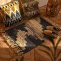 Nordic ins cotton and linen tassel woven floor mats Bedside mattresses are simple Modern carpets can be machine washed 