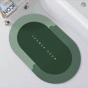 Nordic simple diatom mud soft cushion Bathroom Water absorbing quick drying floor mat Oval floor mat Door mat