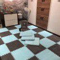 Wholesale carpets Bedrooms are fully covered with plush mats Splicing carpets Girls' rooms Jigsaw floor mats are fully covered with foam mats 