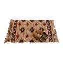 Nordic ins cotton and linen tassel woven floor mats Bedside mattresses are simple Modern carpets can be machine washed 