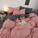 Ins Simple Pure Washed Cotton 4-Piece Fitted Sheet Student 3-Piece Dormitory Spring and Autumn Cotton Flat Cover Batch 4 