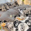Thickened brushed four piece set single student dormitory three piece set simple bed sheet quilt cover gift bedding wholesale 
