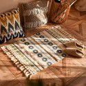 Nordic ins cotton and linen tassel woven floor mats Bedside mattresses are simple Modern carpets can be machine washed 