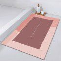 Nordic simple diatom mud soft cushion Bathroom Water absorbing quick drying floor mat Oval floor mat Door mat