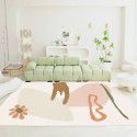 New style garden flowers and grass ins style living room, tea table carpet, girls' bedroom, bedside carpet, sofa, decorative floor mats, wholesale 