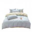 Ins style simple bedding cream style kit nude sleeping water washing cotton sheet quilt cover student dormitory four piece set 
