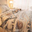 Autumn and winter flannel blanket thickened coral blanket activity gift snowflake blanket gift bag wholesale