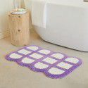 Carpet floor mat Modern simple checkerboard imitation cashmere carpet Bathroom Water absorbing anti-skid foot mat profiled 