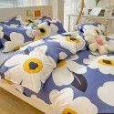 Thickened brushed four piece set single student dormitory three piece set simple bed sheet quilt cover gift bedding wholesale 